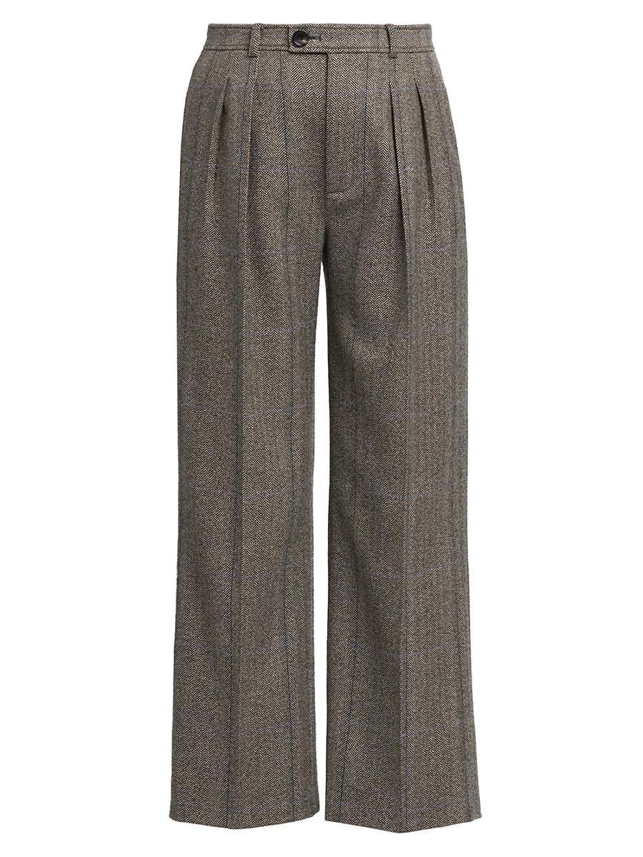 Womens Yurik Wide-Leg Cashmere Trousers Product Image