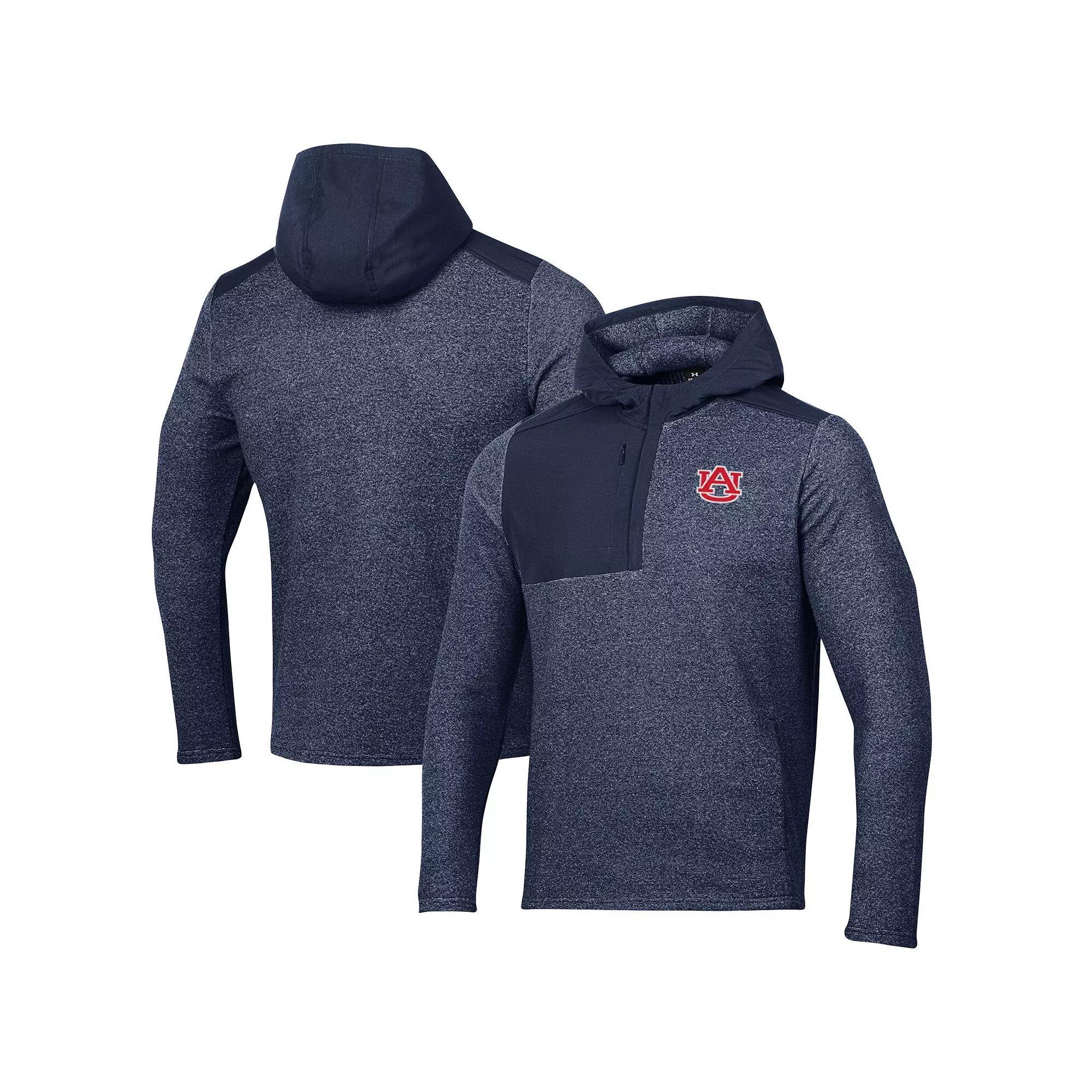 Men's Under Armour Black Maryland Terrapins Survivor Fleece Hoodie Quarter-Zip Jacket, Size: Small Product Image
