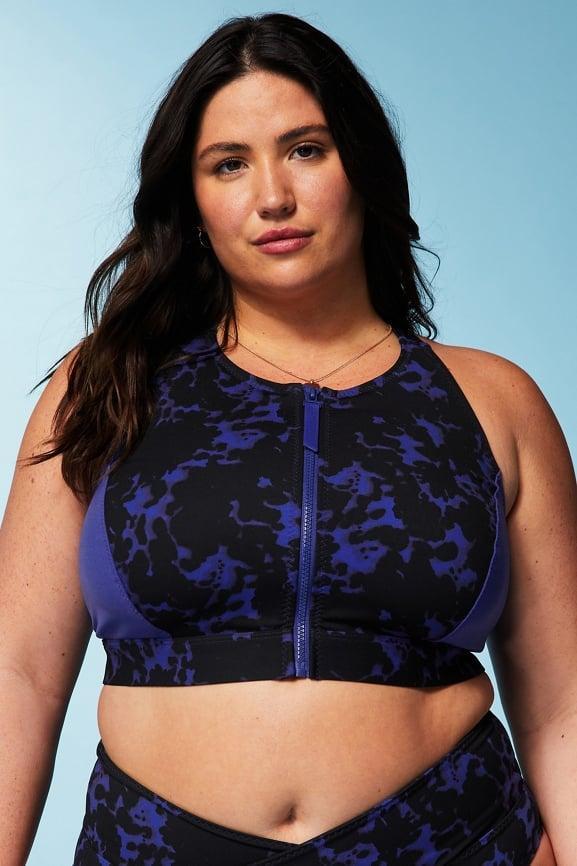 High Tide Zip-Front Swim Top Product Image