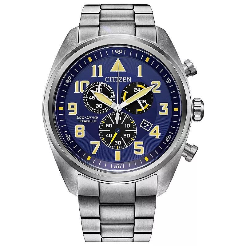 Men's Citizen Eco-DriveÂ® Garrison Super Titaniumâ¢ Watch with Blue Dial (Model: At2480-57L) Product Image