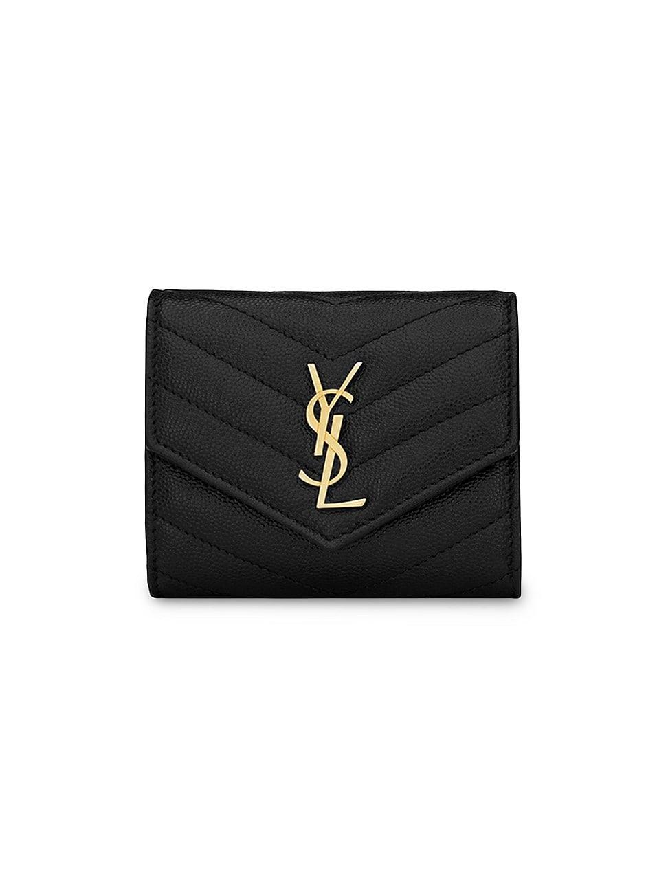 Womens Cassandre Matelass Multi-Fold Wallet in Leather Product Image