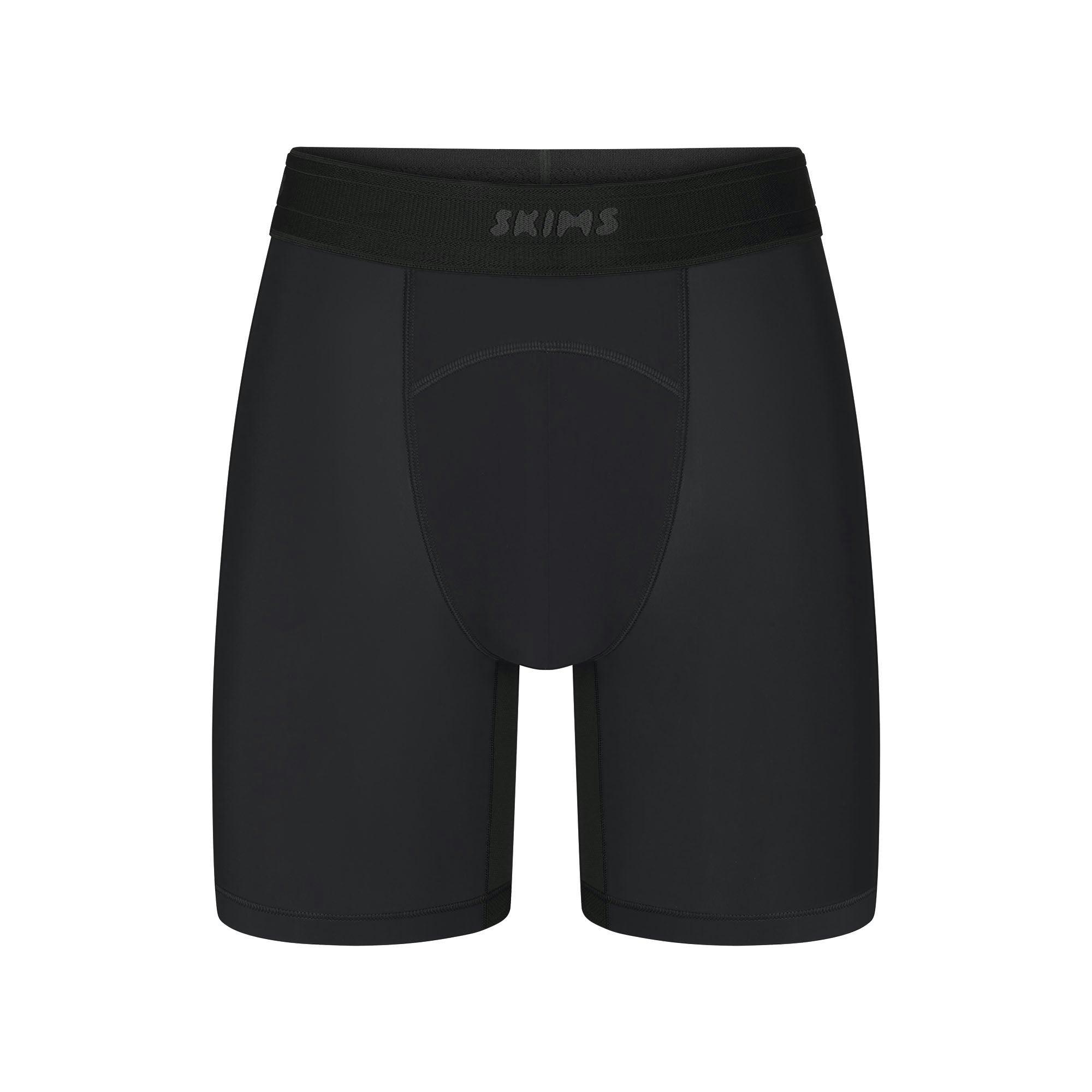 SKIMS SPORT MENS 7" BOXER BRIEF | OBSIDIAN Product Image