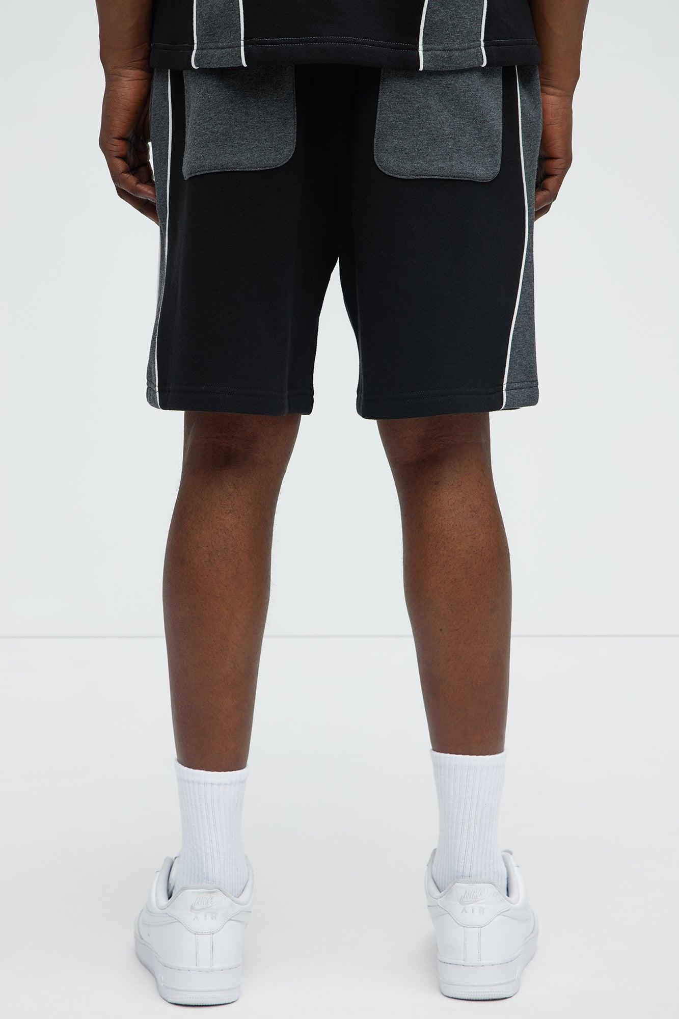 Tyson NYC Athletic Relaxed Shorts - Black/combo Male Product Image