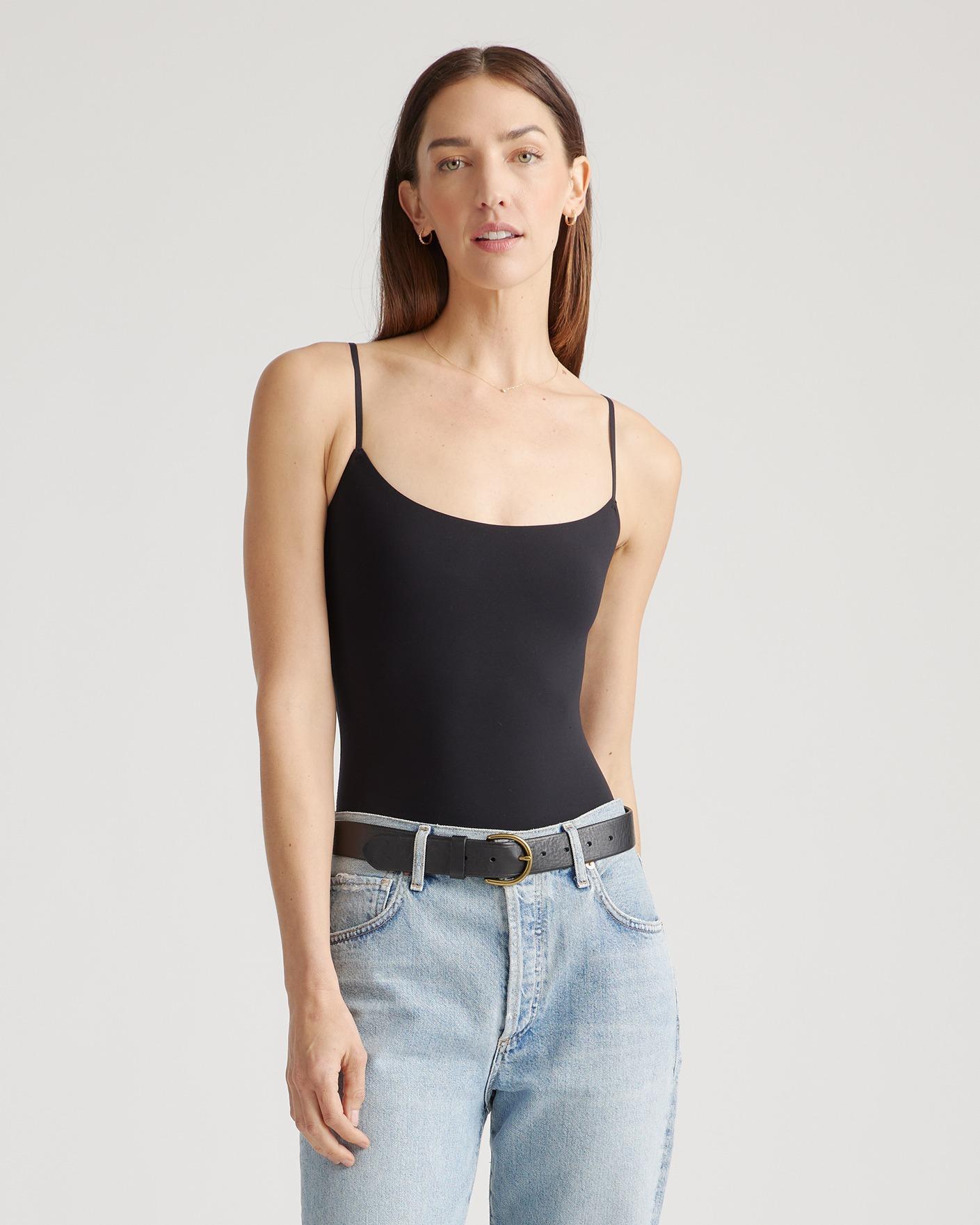 Quince | Women's Second Skin Scoop Neck Cami Bodysuit Nylon/Spandex Product Image
