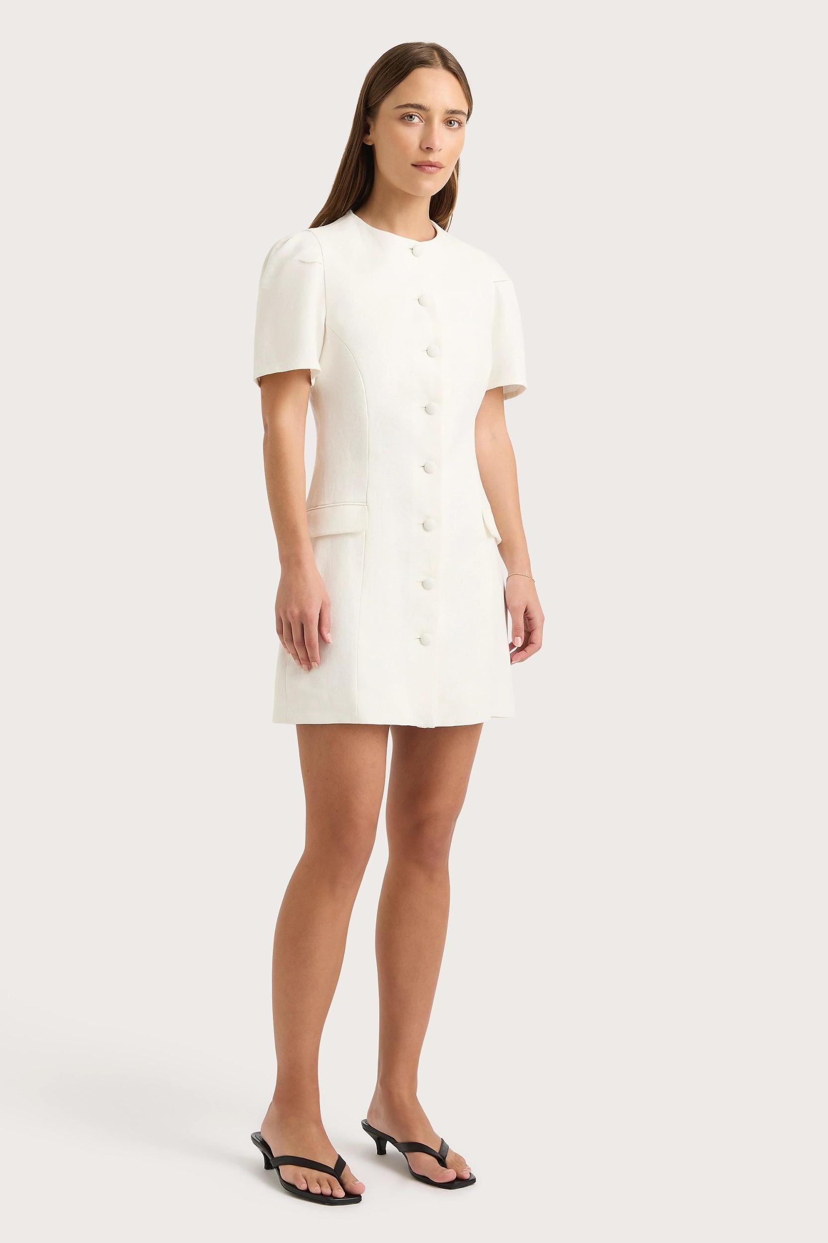 Emma Mini Dress White Product Image
