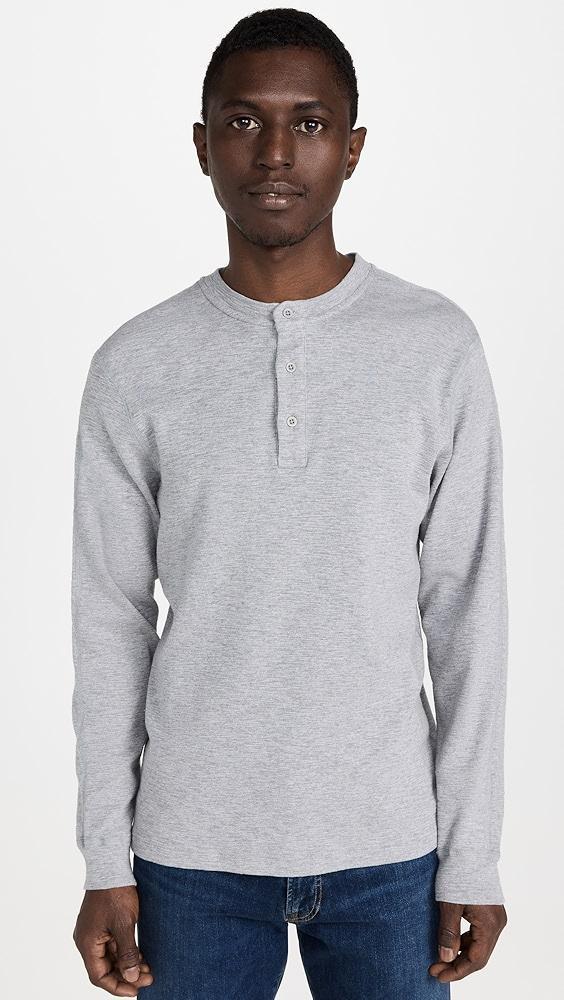 Reigning Champ Slub Long Sleeve Henley Tee | Shopbop Product Image