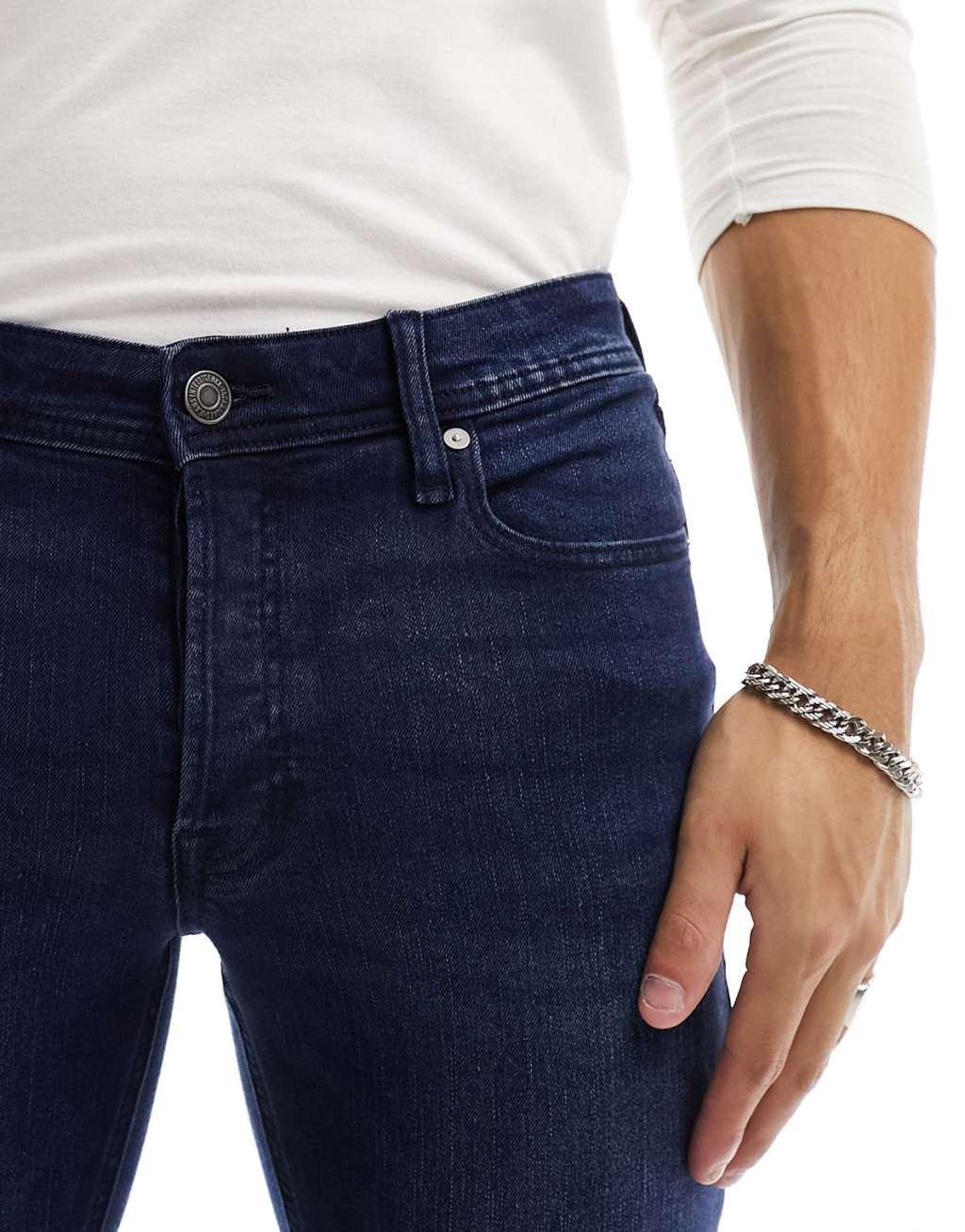 Jack & Jones Essentials Glenn slim fit jeans in indigo  Product Image