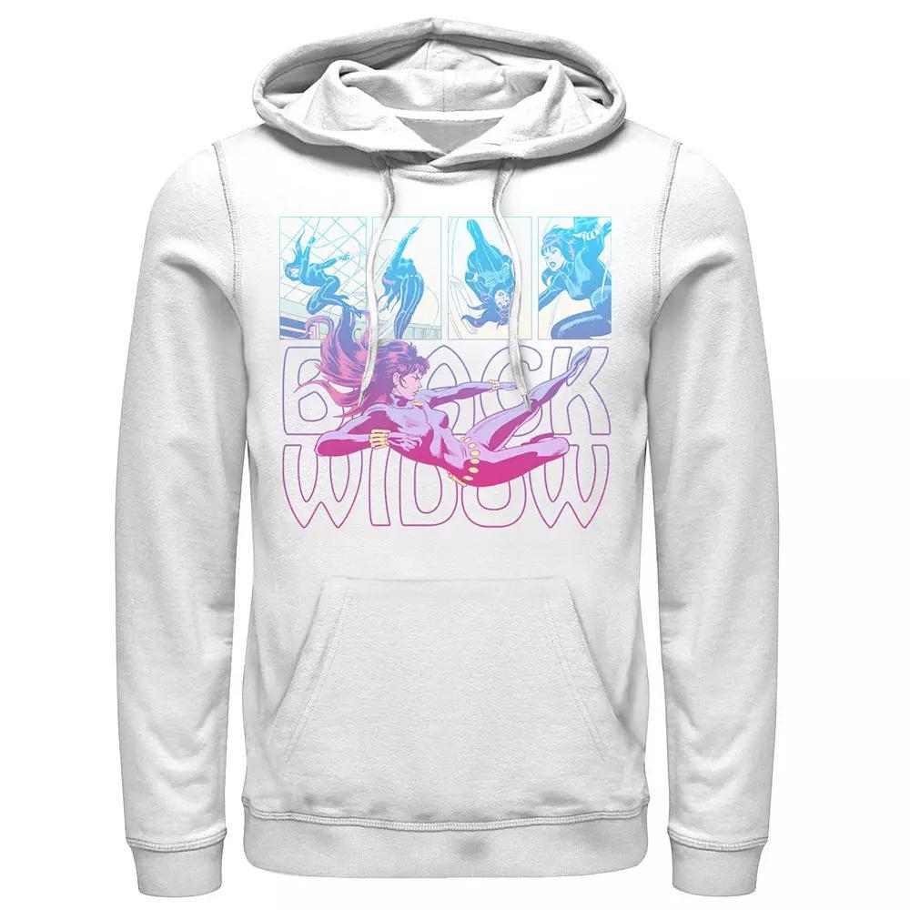 Men's Marvel Black Widow Panels Hoodie, Size: Medium, White Product Image