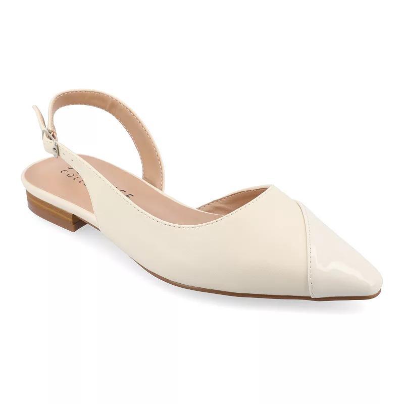 Journee Tru Comfort Foam™ Daphnne Women's Flats, Size: 8.5, Ivory Product Image