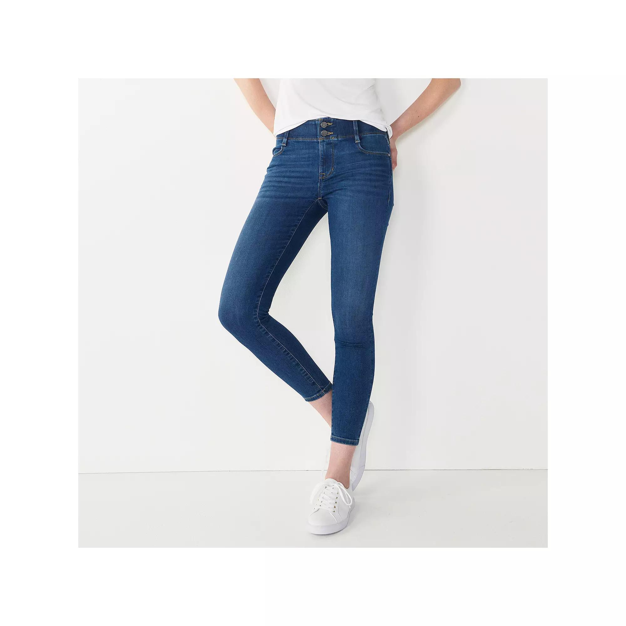 Women's Nine West Tummy-Control Skinny Jeans, Size: 2, Medium Blue Product Image