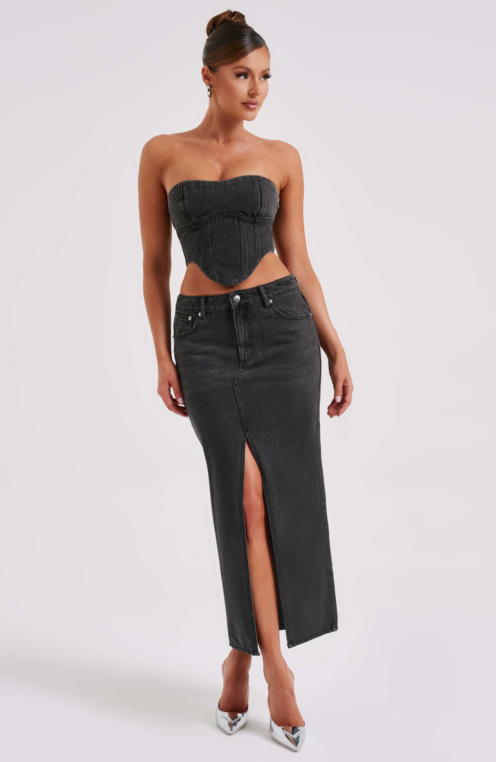 Flor Maxi Skirt - Black Product Image