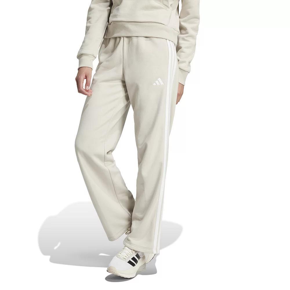 Women's adidas Essentials Small Logo Fleece Pants, Size: XL, Wonder Alumina White Product Image