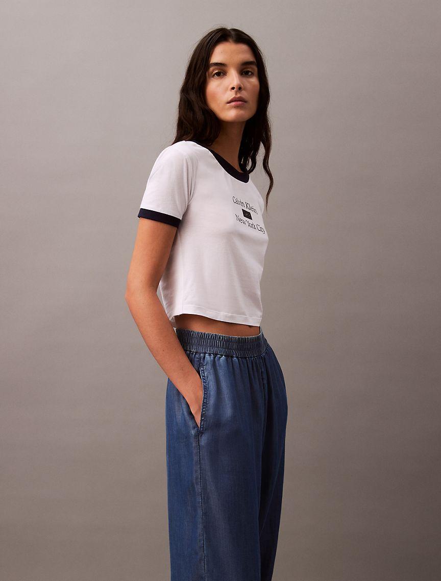 Logo Graphic Cropped Classic T-Shirt Product Image