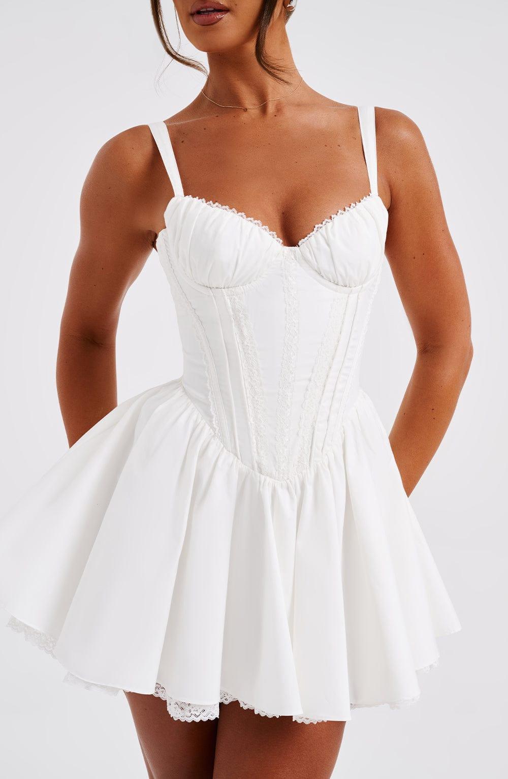 Josie Mini Dress - White Product Image