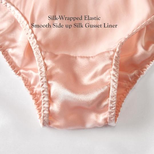 Custom Made Pure Mulberry Silk French Cut Panties | High Waist | 22 Momme | Float Collection Product Image