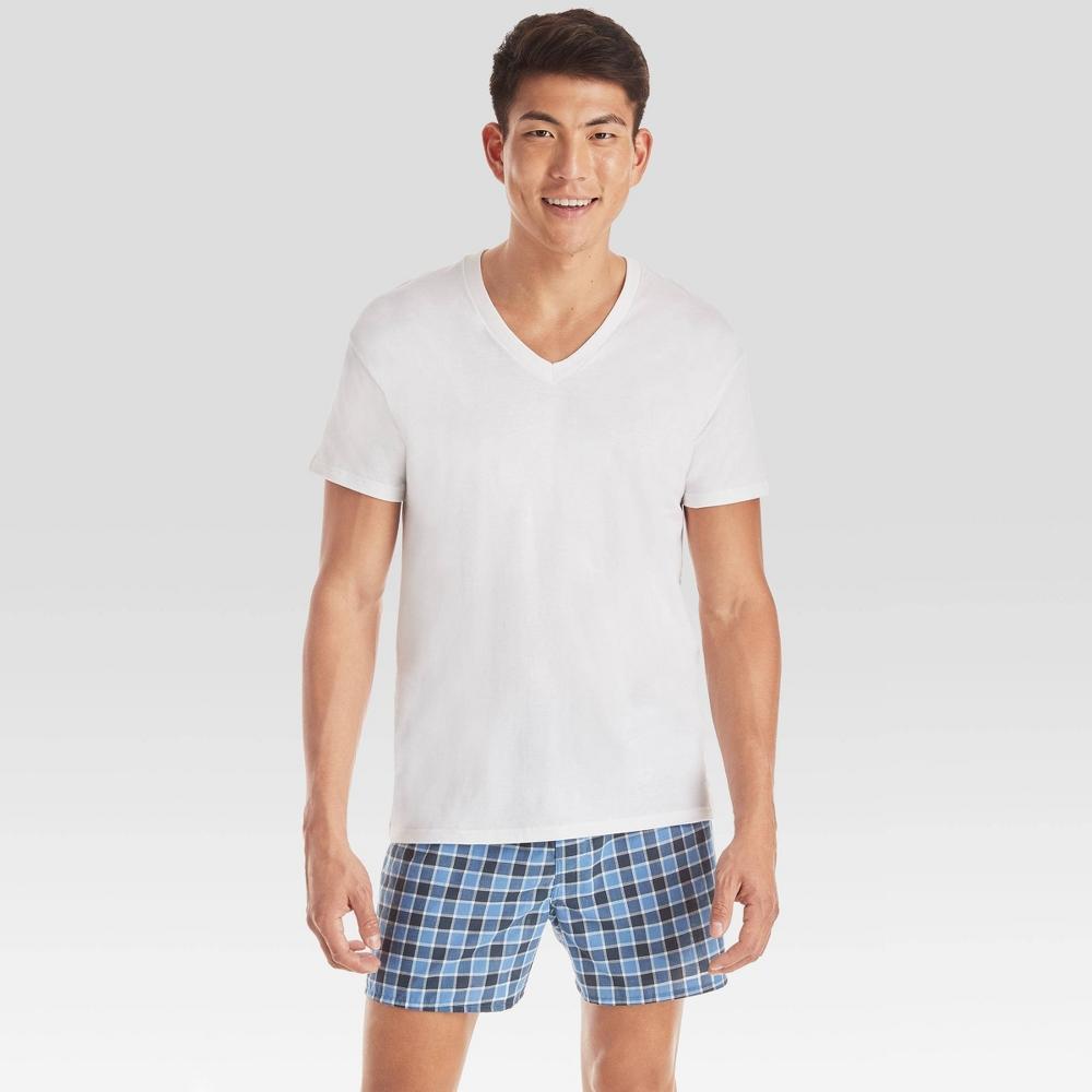 Hanes Mens V Neck Undershirt 10pk S: Tagless, Moisture Wicking, Breathable Cotton Product Image