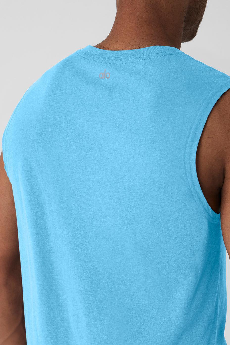 The Triumph Muscle Tank - Azure Blue Product Image