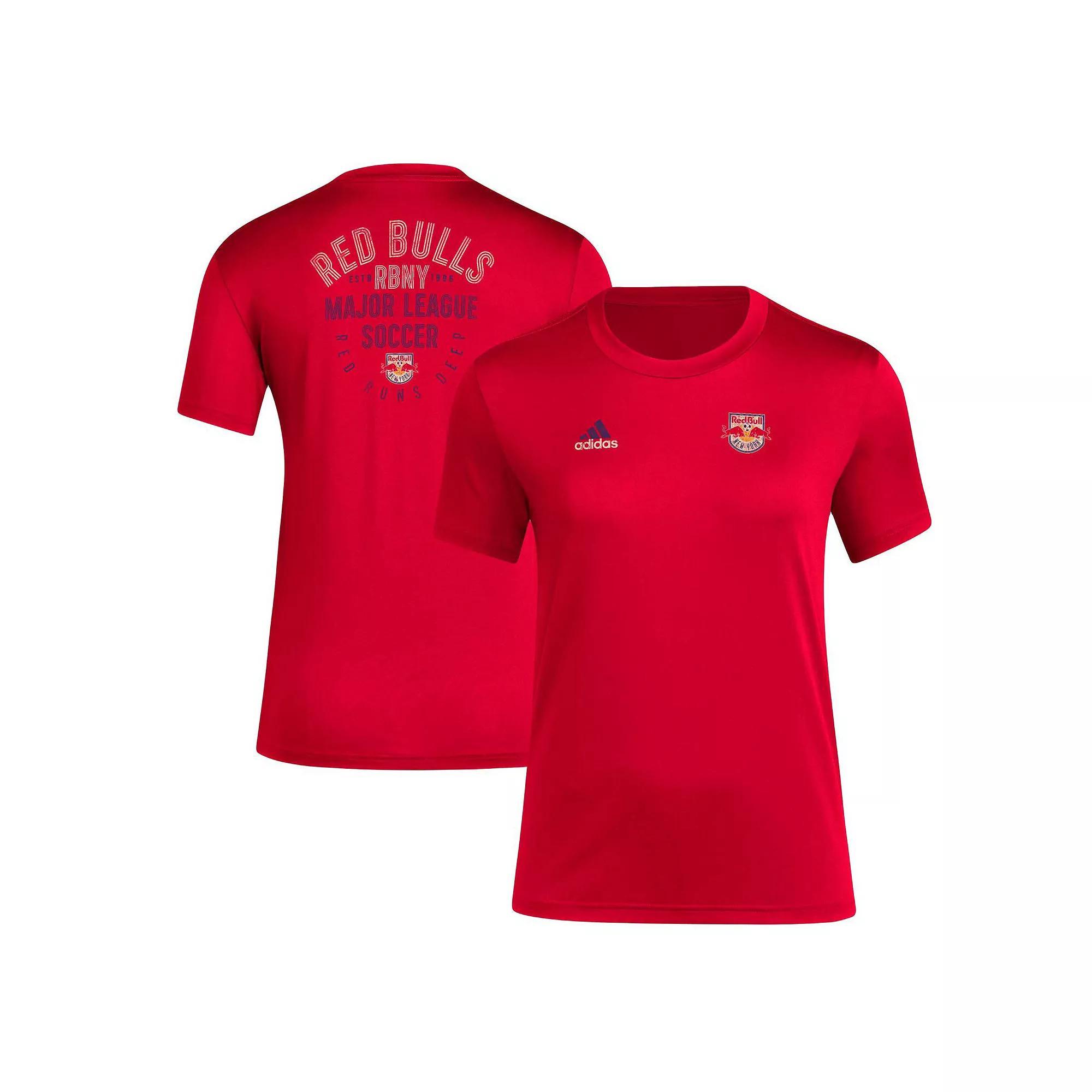 Womens adidas LA Galaxy Local Stoic T-Shirt Blue Product Image