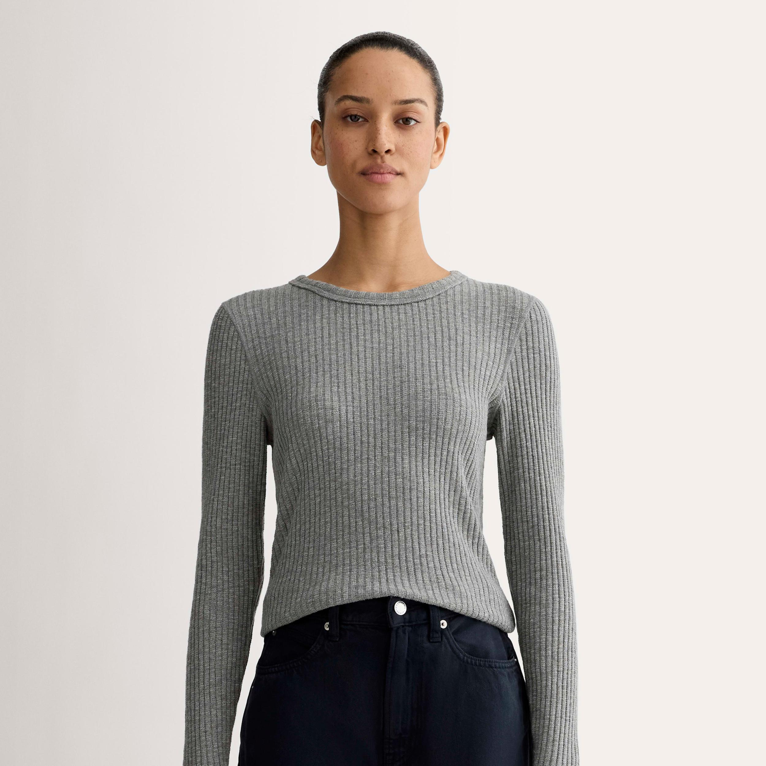 Womens Cozy Rib Long-Sleeve Tee Sweater by Everlane Product Image