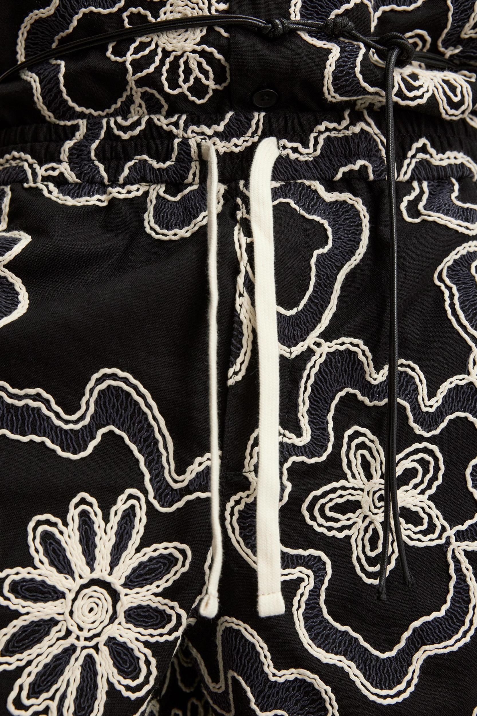 EMBOSSED EMBROIDERY SHORTS Product Image
