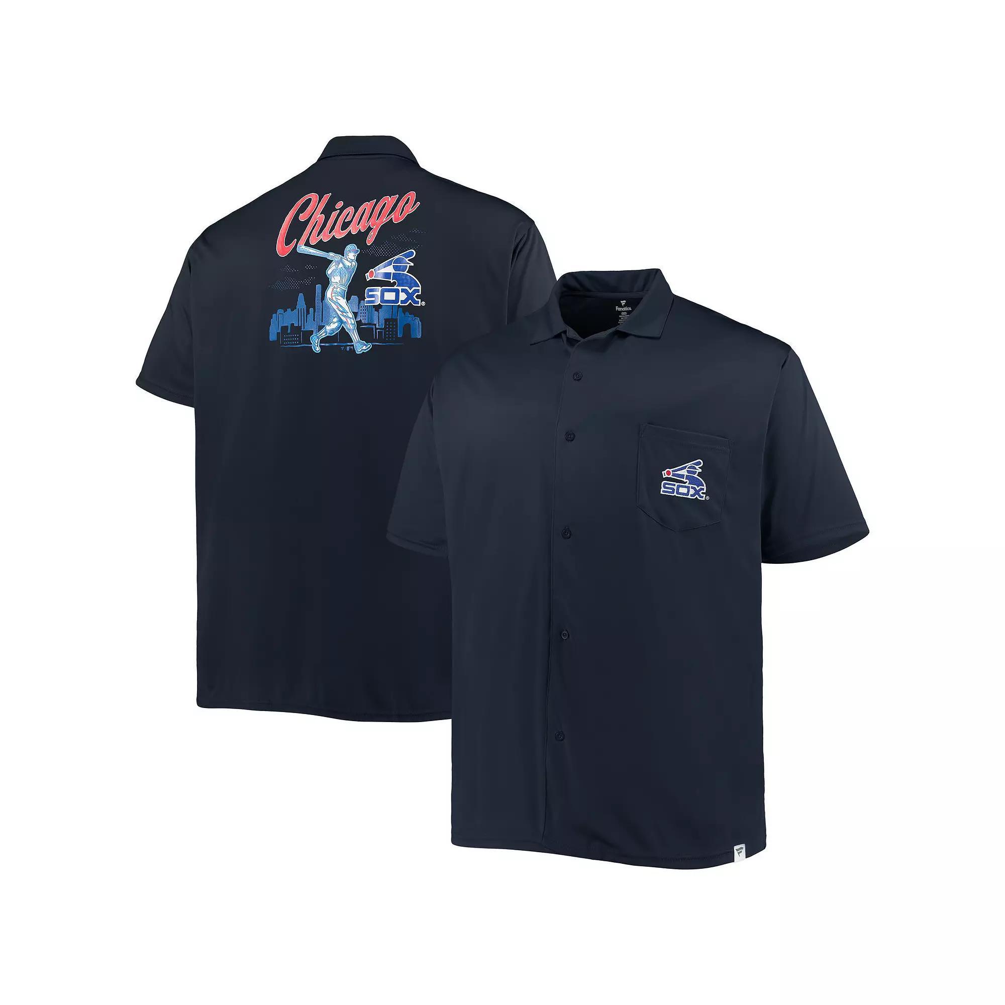 Men's Navy Chicago White Sox Big & Tall Button-Up Shirt, Size: 2XB, Blue Product Image