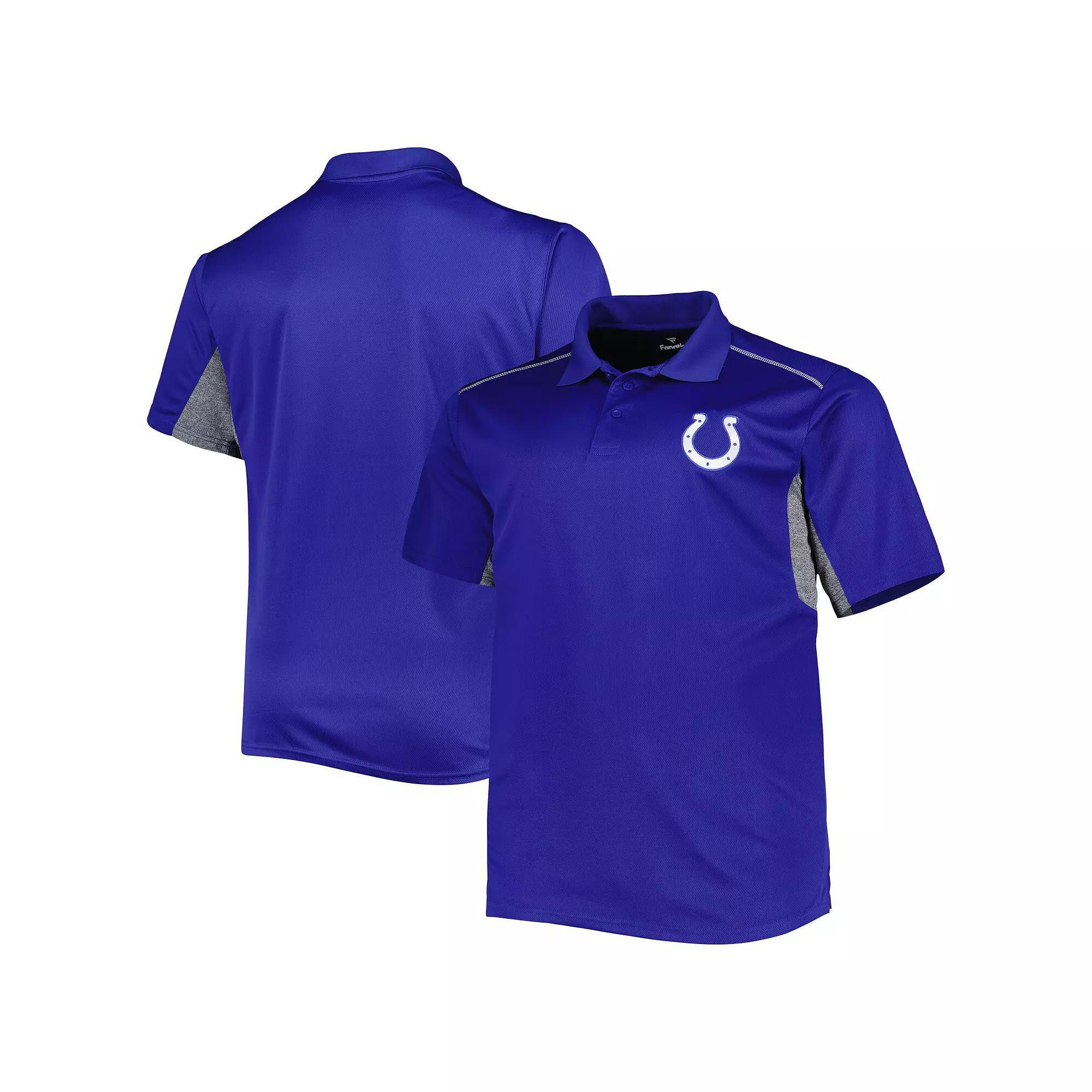 Men's Royal Indianapolis Colts Big & Tall Team Color Polo, Size: XLT, Blue Product Image