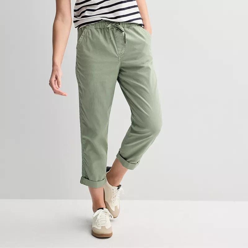 Women's Sonoma Goods For Life® Easy Paper Bag Waist Capri, Size: XS, Trinity Gray Product Image