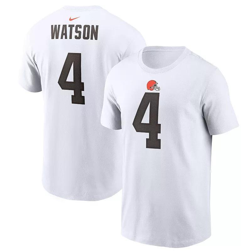 Men's Nike Deshaun Watson White Cleveland Browns Player Name & Number T-Shirt, Size: XL Product Image