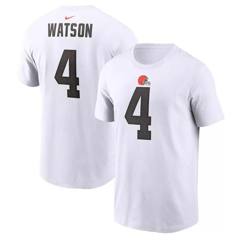 Men's Nike Deshaun Watson White Cleveland Browns Player Name & Number T-Shirt, Size: XL Product Image