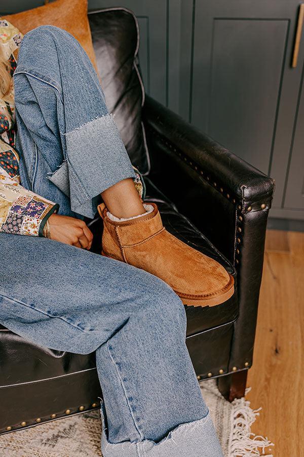 Away To The Alps Faux Suede Bootie in Camel Product Image