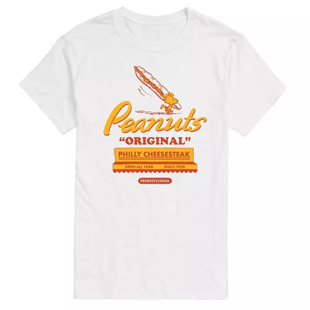 Big & Tall Peanuts Philly Cheesesteak Graphic Tee, Mens Product Image