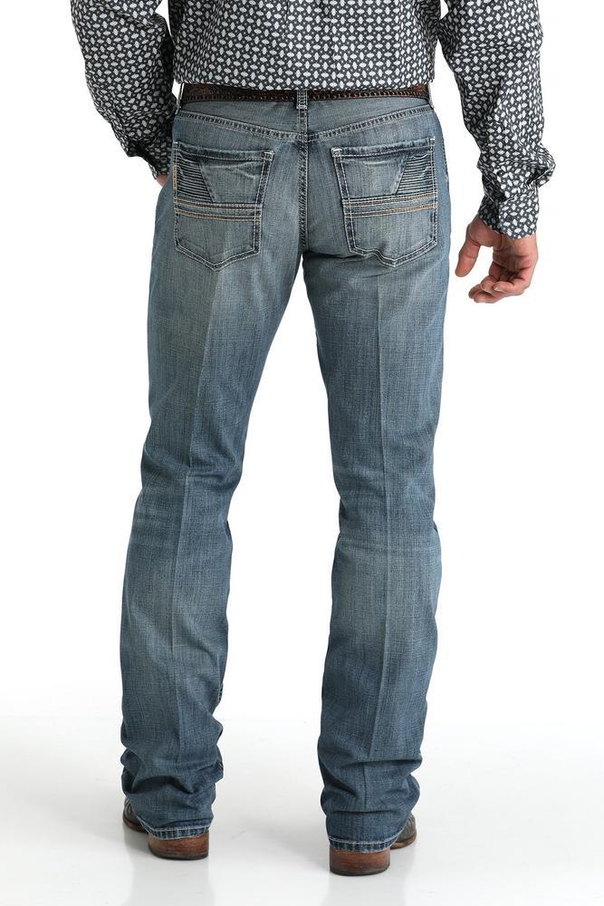 SALE Cinch® Men's Ian Medium Stone Slim Fit Boot Cut Jeans Product Image