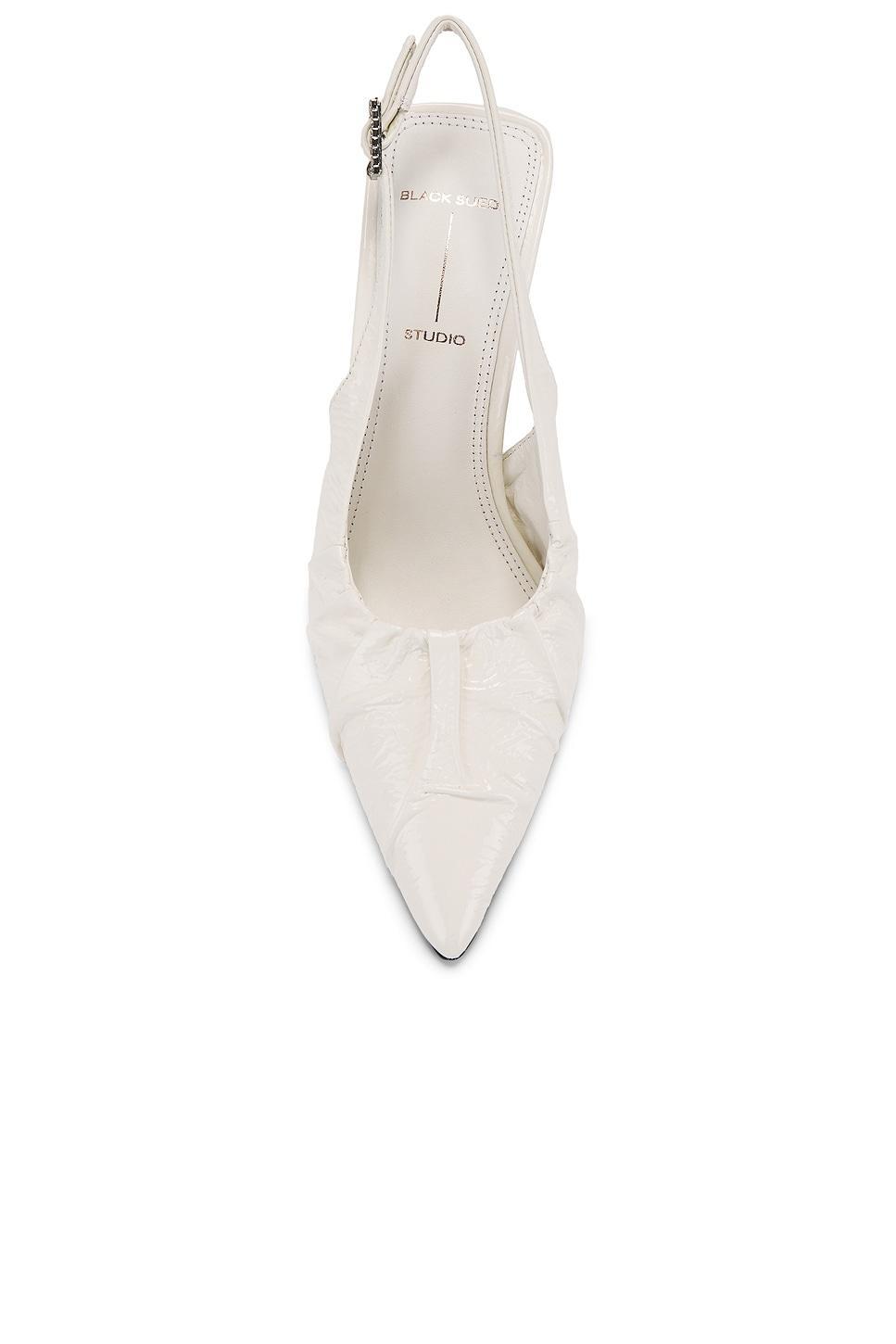 Piazza Slingback 100 Pump BLACK SUEDE STUDIO Product Image