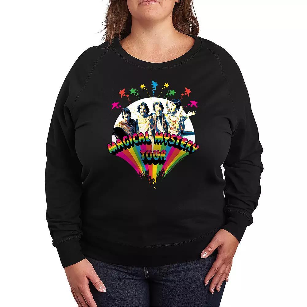 Plus Size The Beatles Magical Mystery Tour French Terry Long Sleeve Tee, Womens Product Image