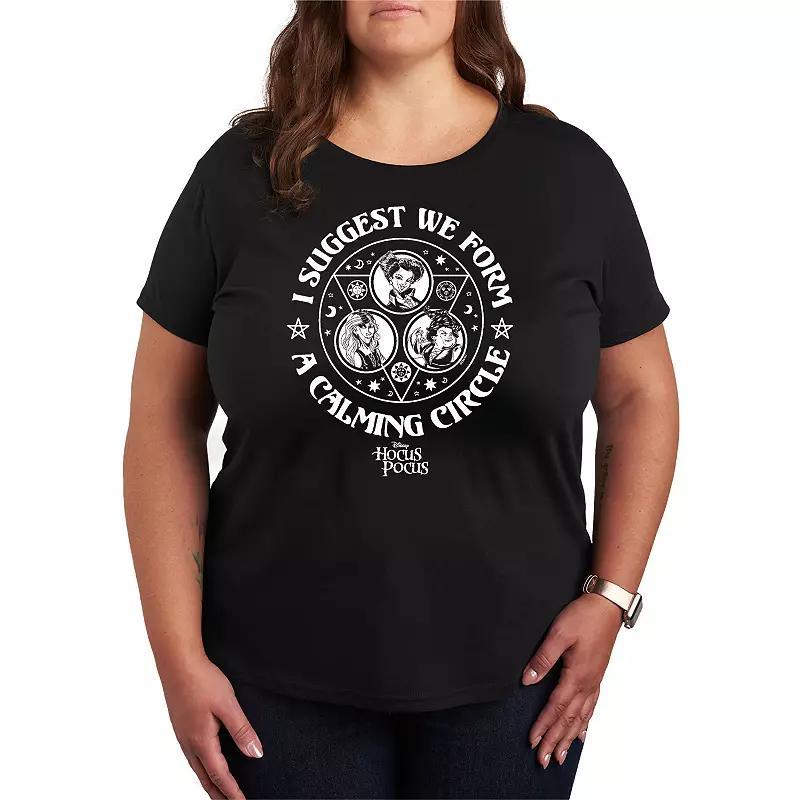 Disney's Hocus Pocus Plus Size Calming Circle Graphic Tee, Women's, Size: 2XL, Black Product Image