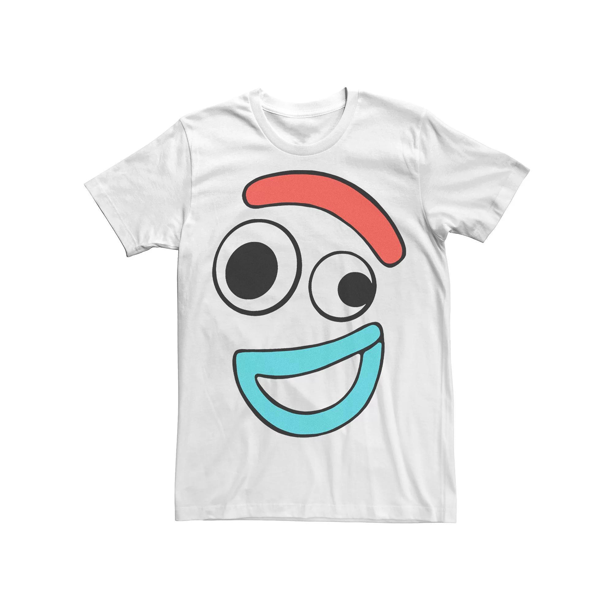 Disney / Pixar's Toy Story 4 Forky Men's Large Happy Face Tee, Size: Medium, White Product Image