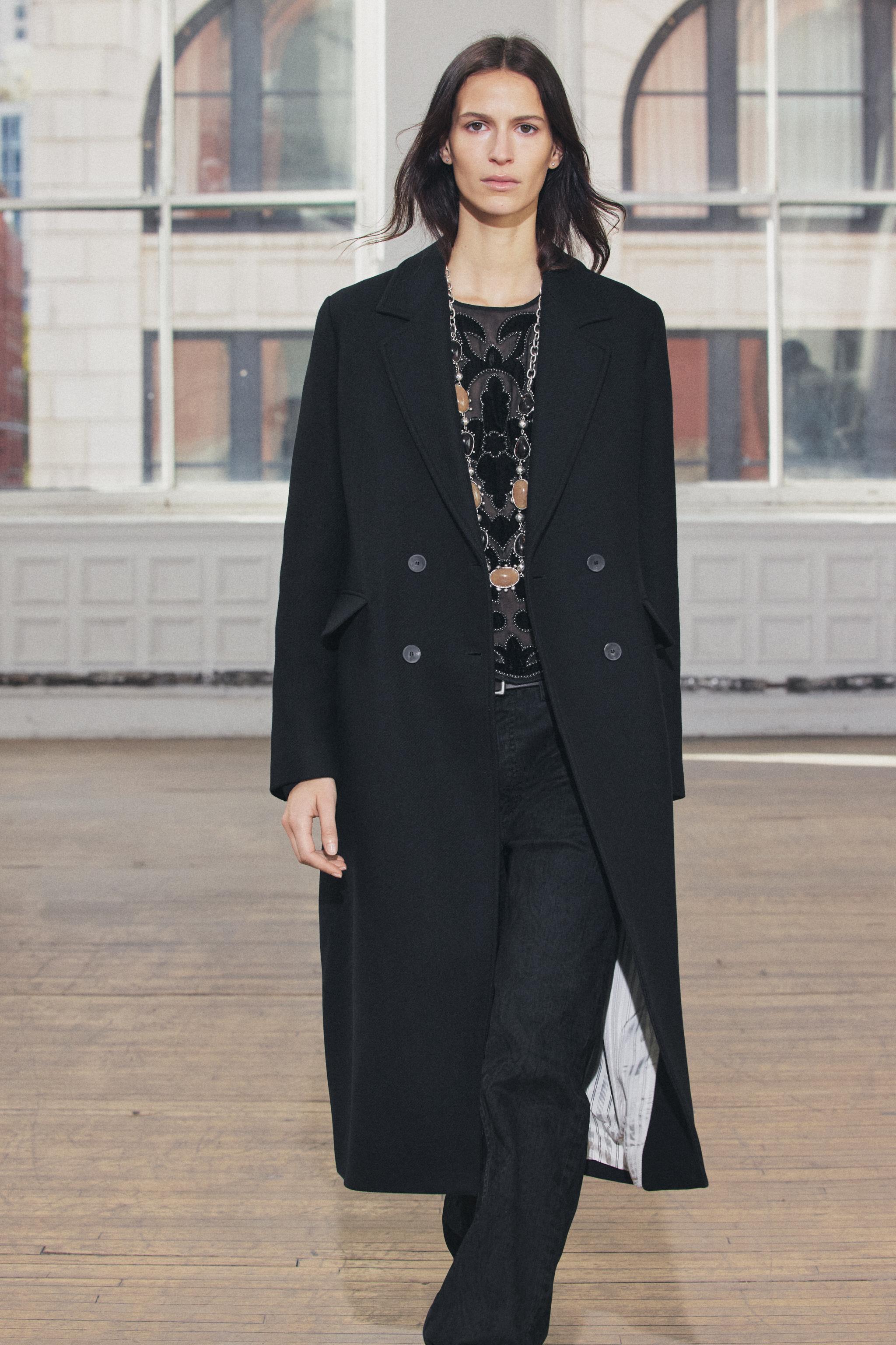 WOOL BLEND COAT ZW COLLECTION Product Image