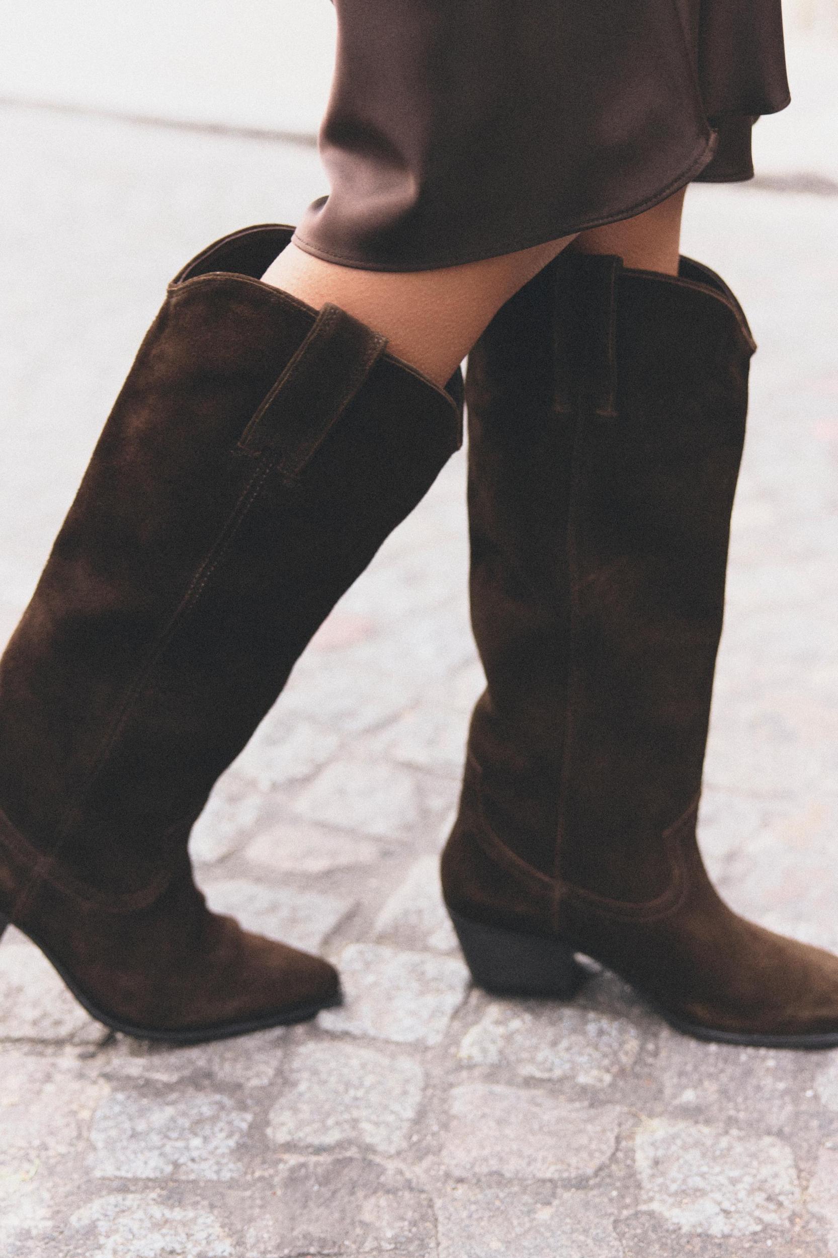 SUEDE COWBOY BOOTS Product Image