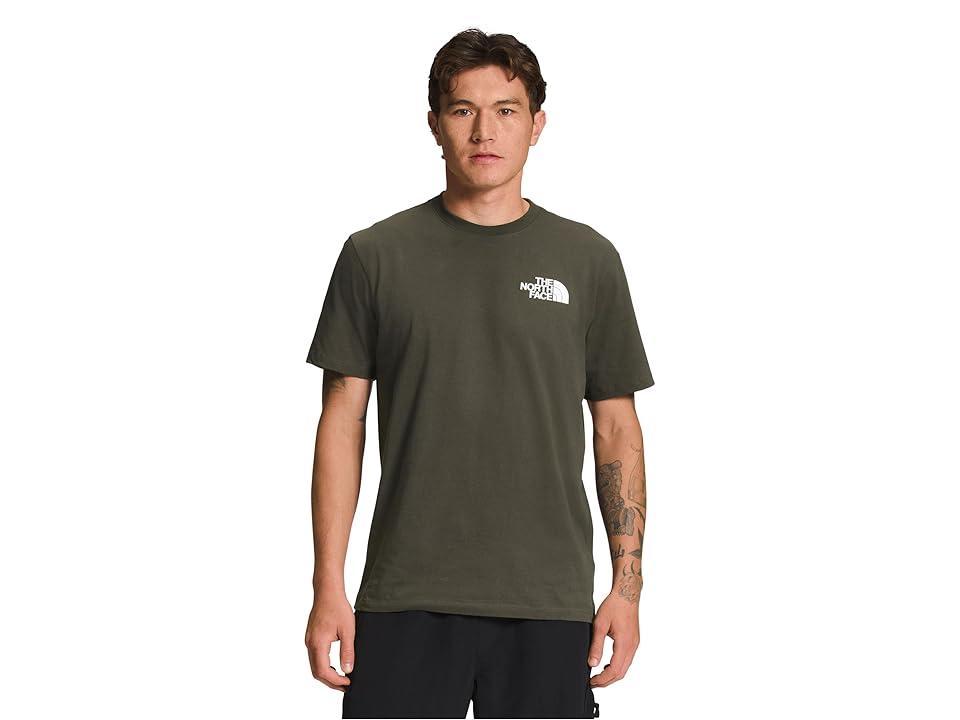 The North Face Short Sleeve Box NSE Tee (Black Currant ) Men's Clothing Product Image