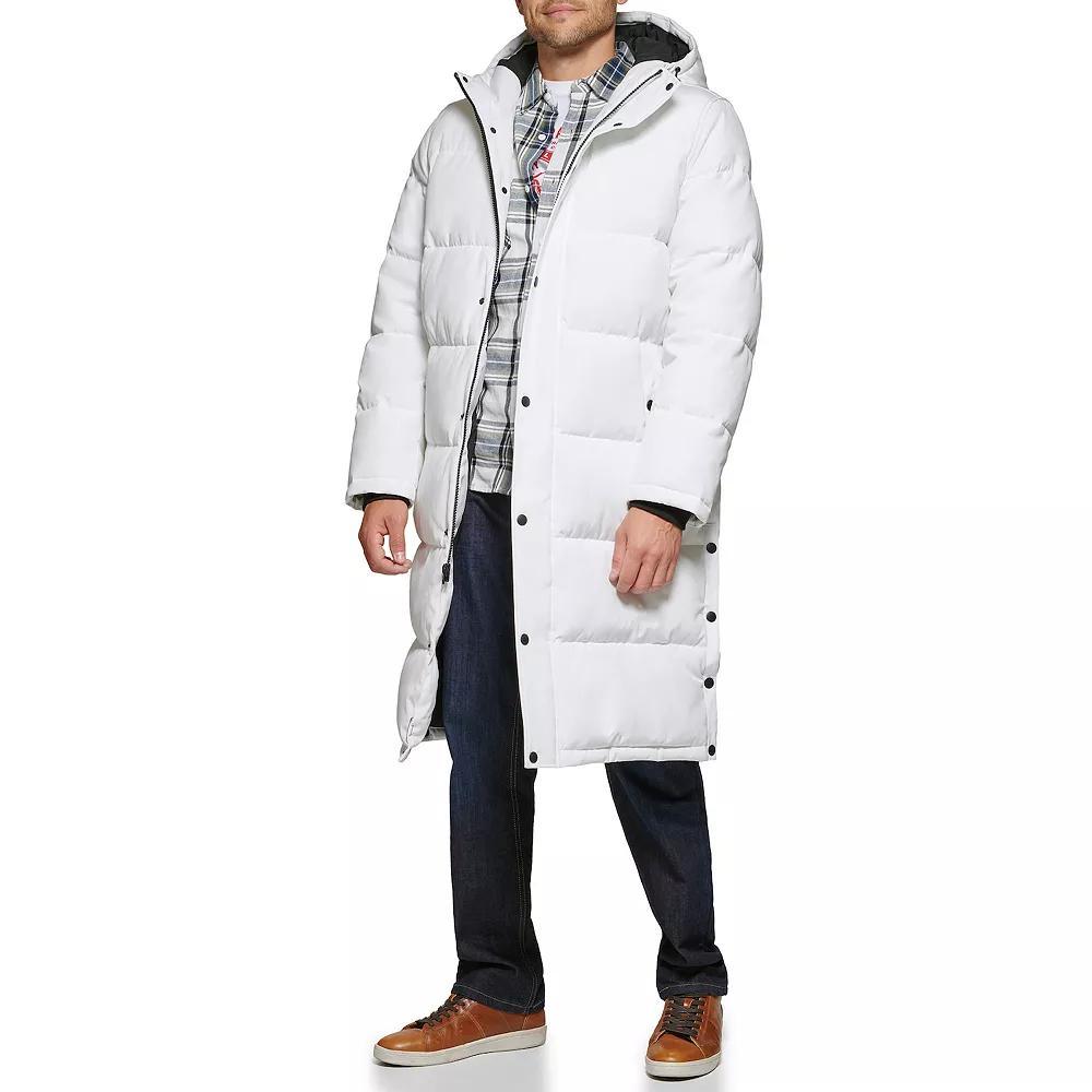 Men's Levi's® Oversized Long Quilted Parka Jacket, Size: Small, Red Bandana Print Product Image