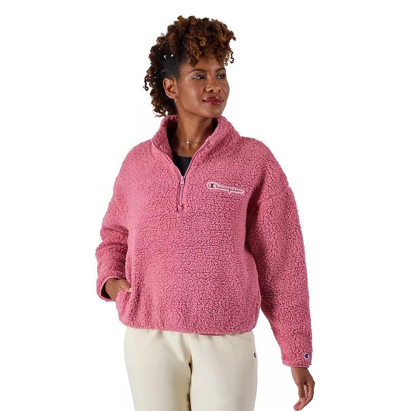 Champion Sherpa 1/4 Zip (Natural) Women's Clothing Product Image