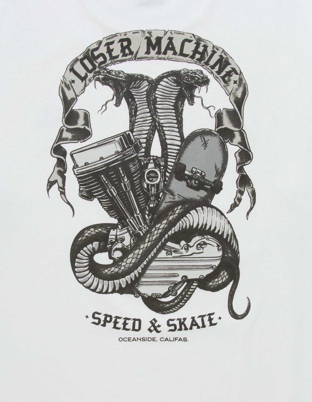 LOSER MACHINE Speed & Skate II Mens Tee - WHITE Product Image