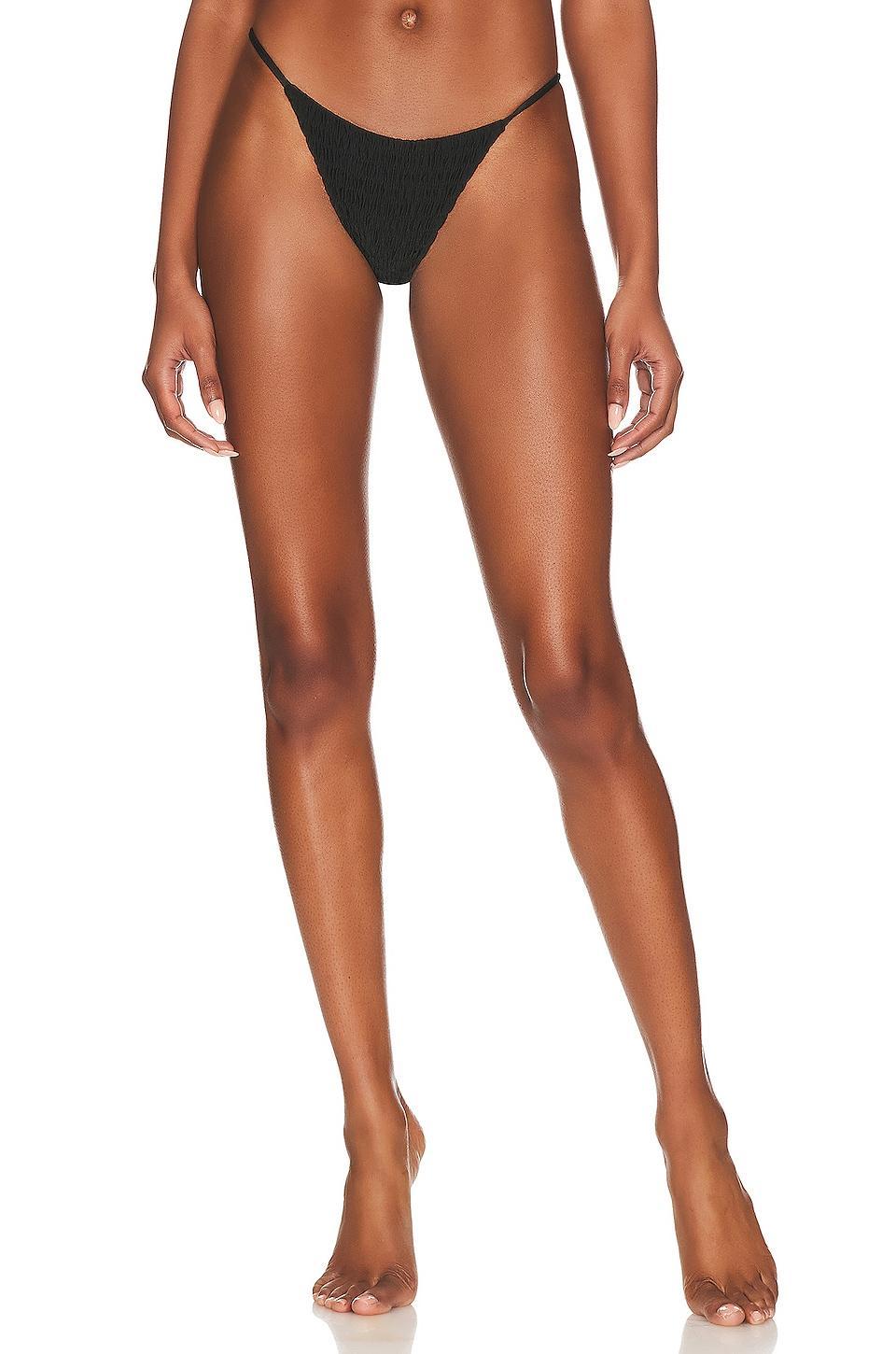 Olivia Smocked Bikini Bottom superdown Product Image