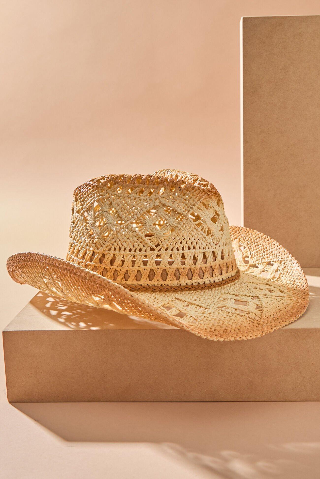 Woven Straw Cowboy Hat Product Image