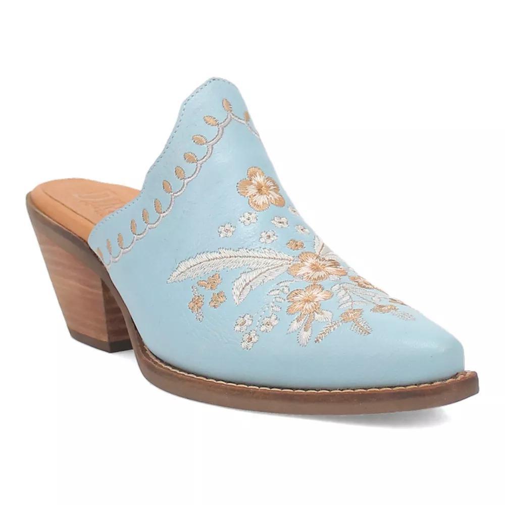 Dingo Wildflower Womens Leather Mules Product Image