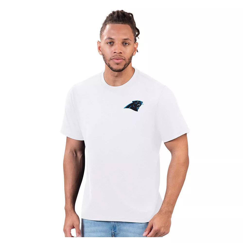 Men's Margaritaville  White Carolina Panthers Pregame T-Shirt, Size: Large Product Image