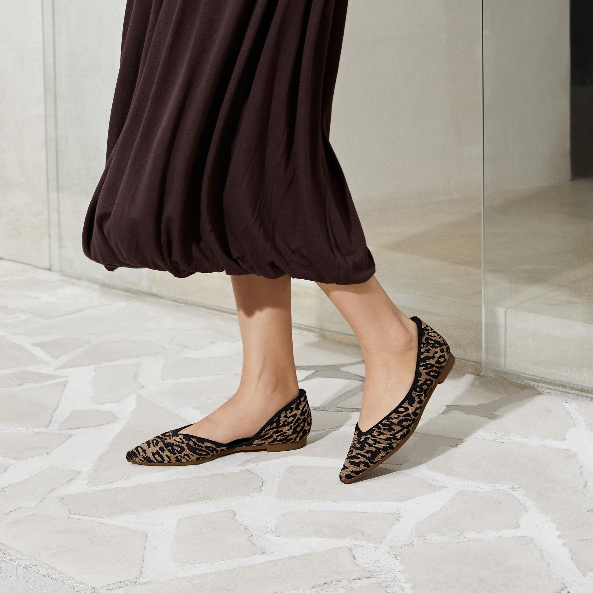 Pointed-Toe D'Orsay Flats (Melia) Product Image