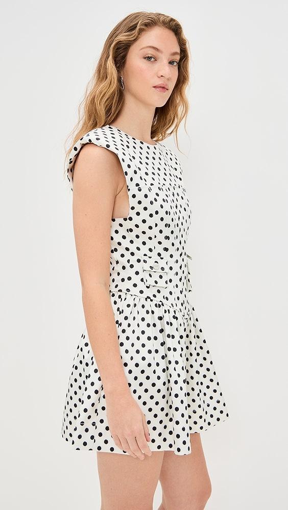 GANNI Printed Double Satin Corset Mini Dress | Shopbop Product Image