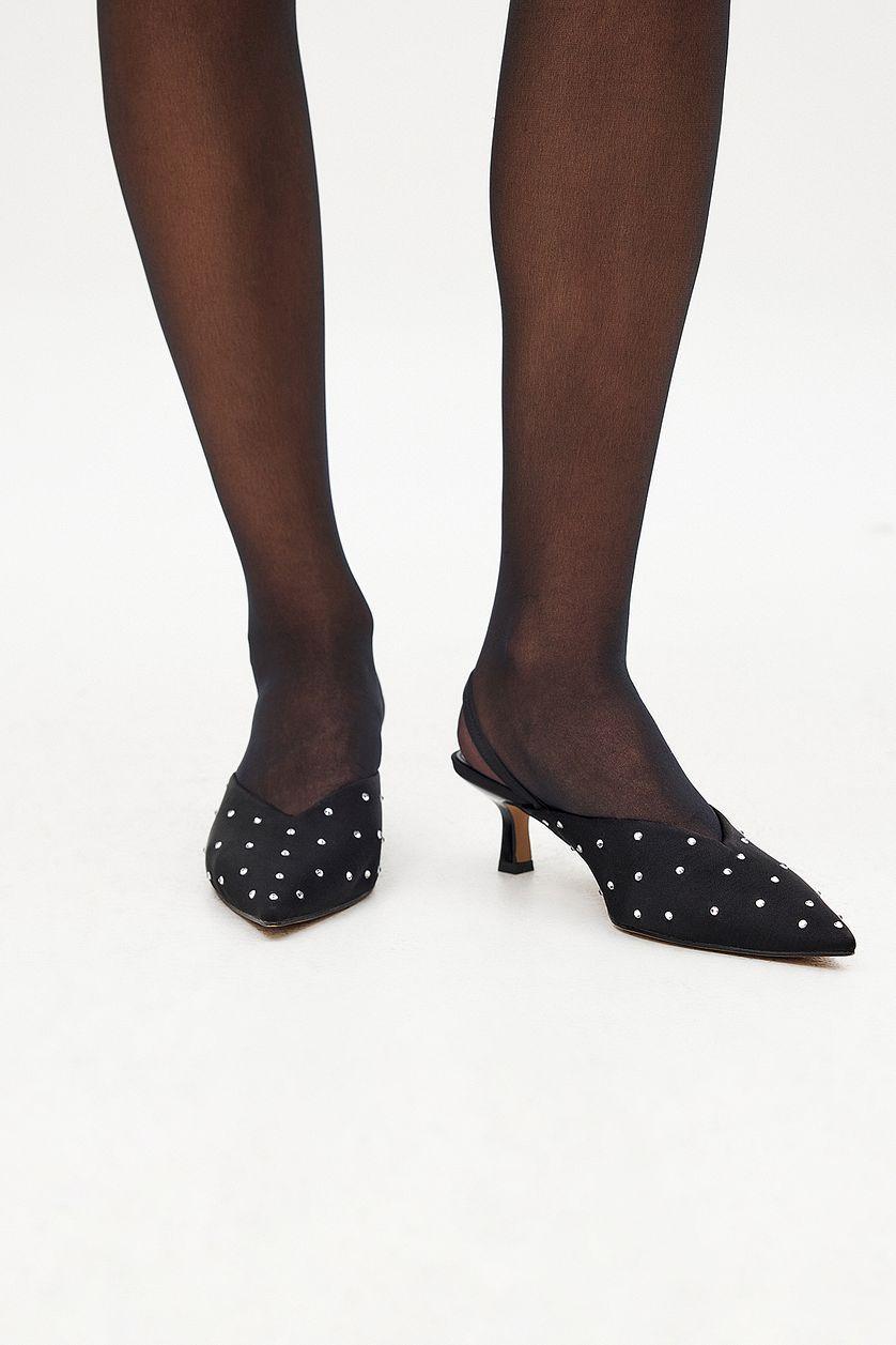 Gem Detailed V-Cut Pumps Product Image