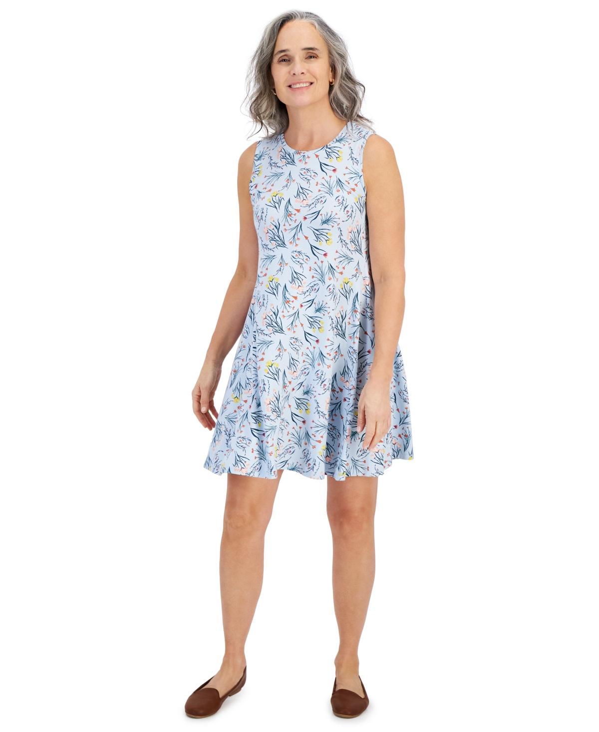 Style & Co Womens Printed Sleeveless Knit Flip Flop Dress, Created for Macys Product Image
